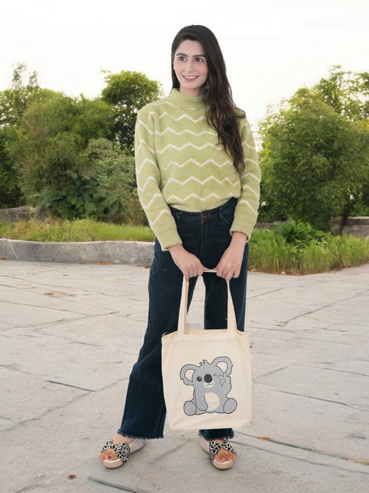 Cute Koala Cotton Tote Bag