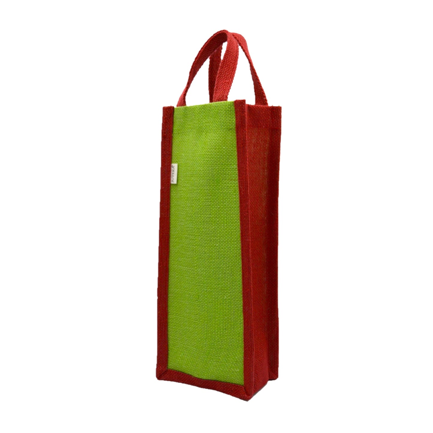 Blue & Green Jute Bottle Bag