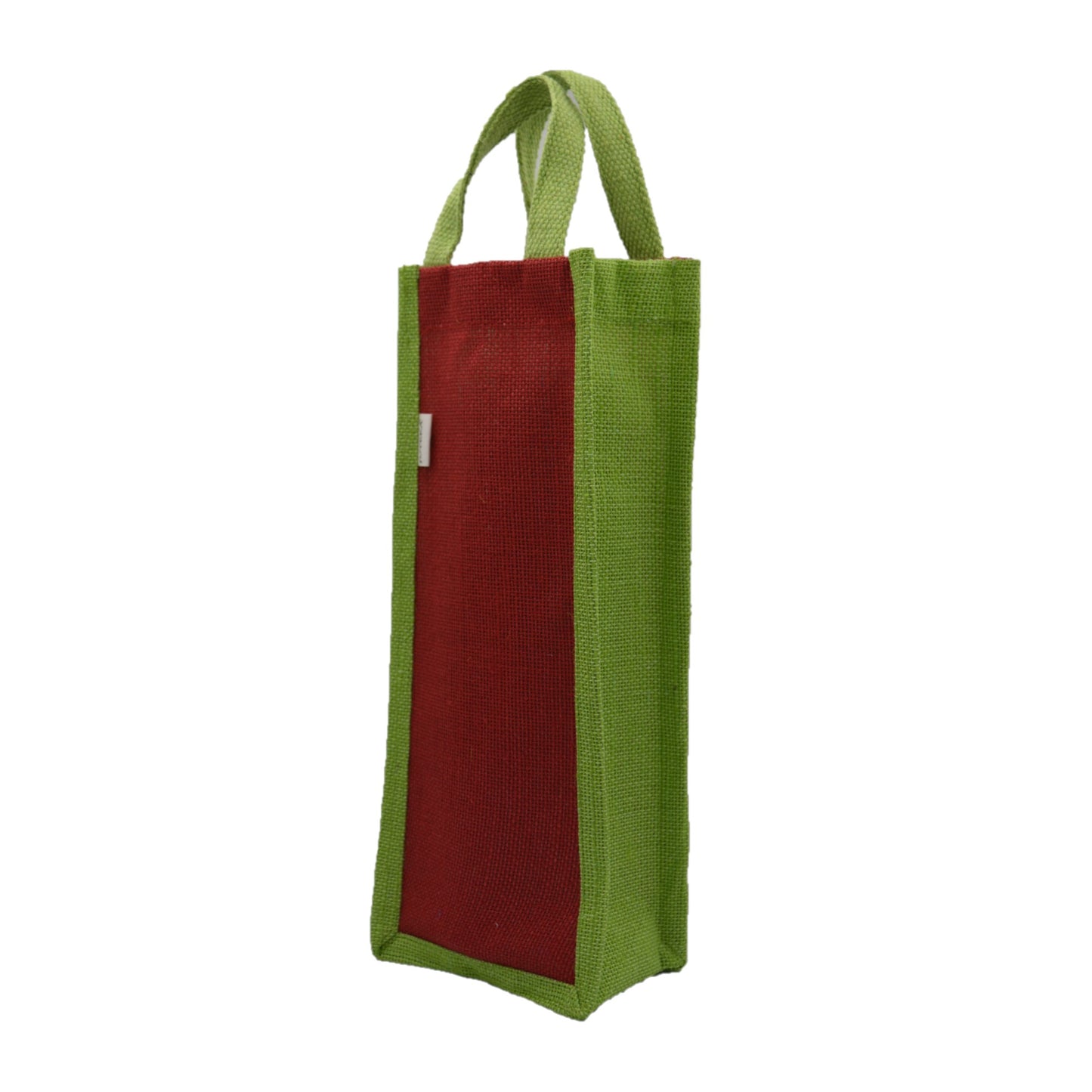 Blue & Green Jute Bottle Bag