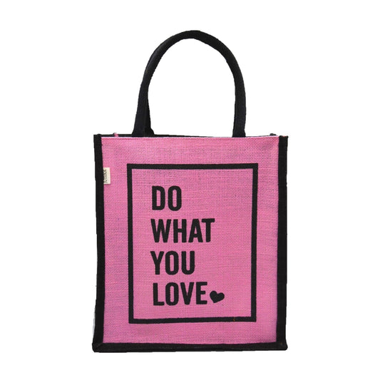 Jute Tote Bag – "Do What You Love"