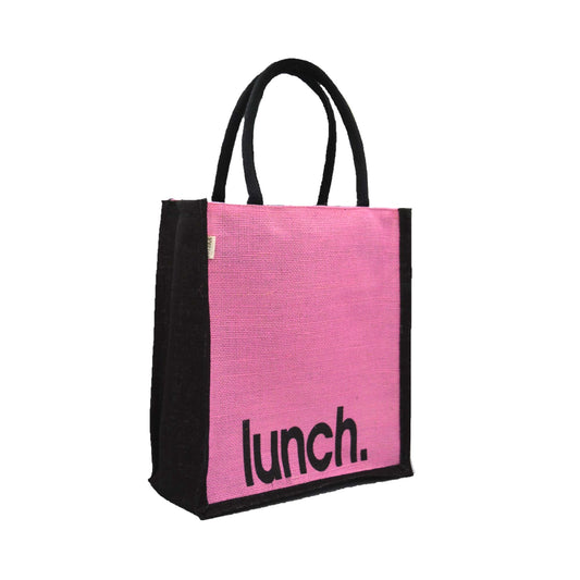 Jute Lunch Tote Bag