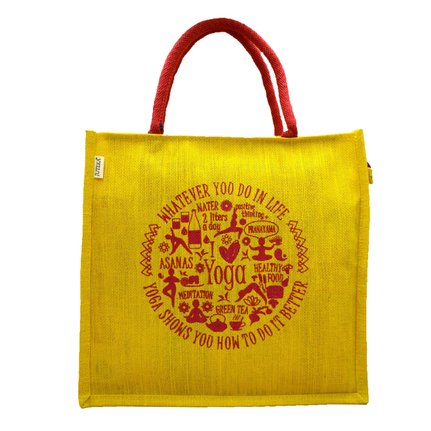 Eco-Friendly Yoga Jute Tote Bag