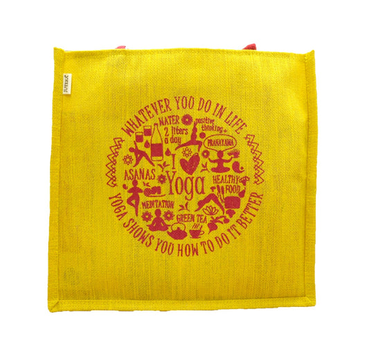 Eco-Friendly Yoga Jute Tote Bag