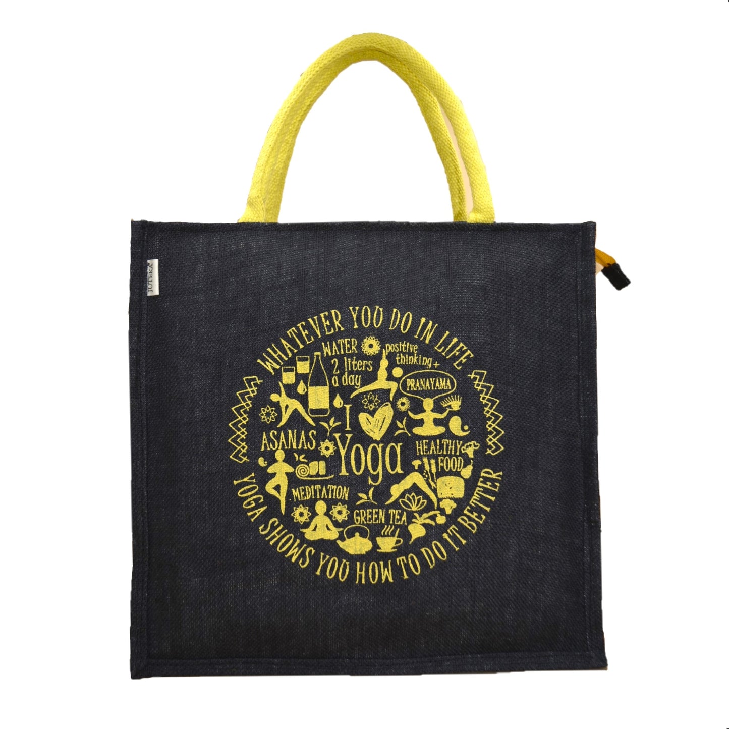 Eco-Friendly Yoga Jute Tote Bag