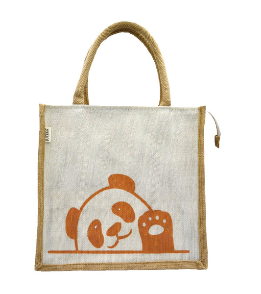 Jute Tote Bag (Panda)