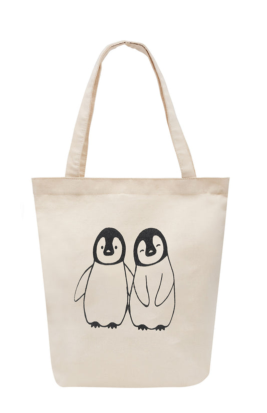 Cotton Tote Bag (Adorable Penguin Friends)