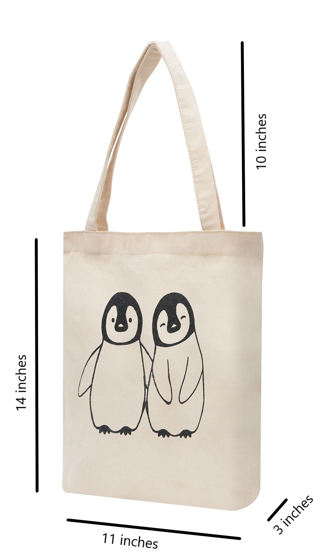 Cotton Tote Bag (Adorable Penguin Friends)