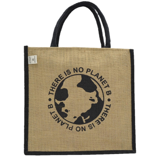No Planet B - Jute Tote Bag