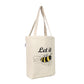 "Let It Bee" Canvas Cotton Tote Bag