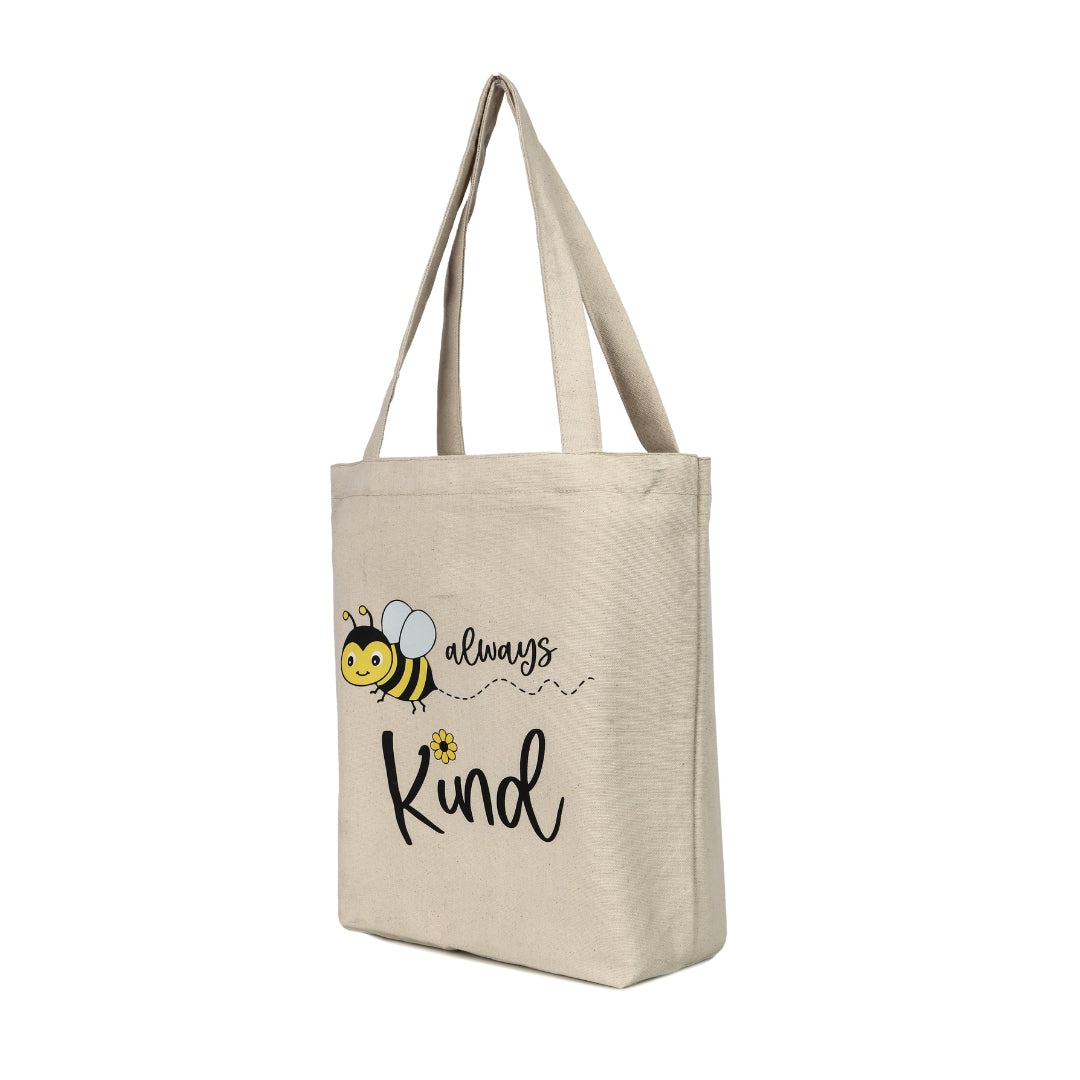 Bee Kind Canvas Cotton Tote Bag