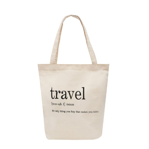 Cotton Tote Bag "Travel Definition"