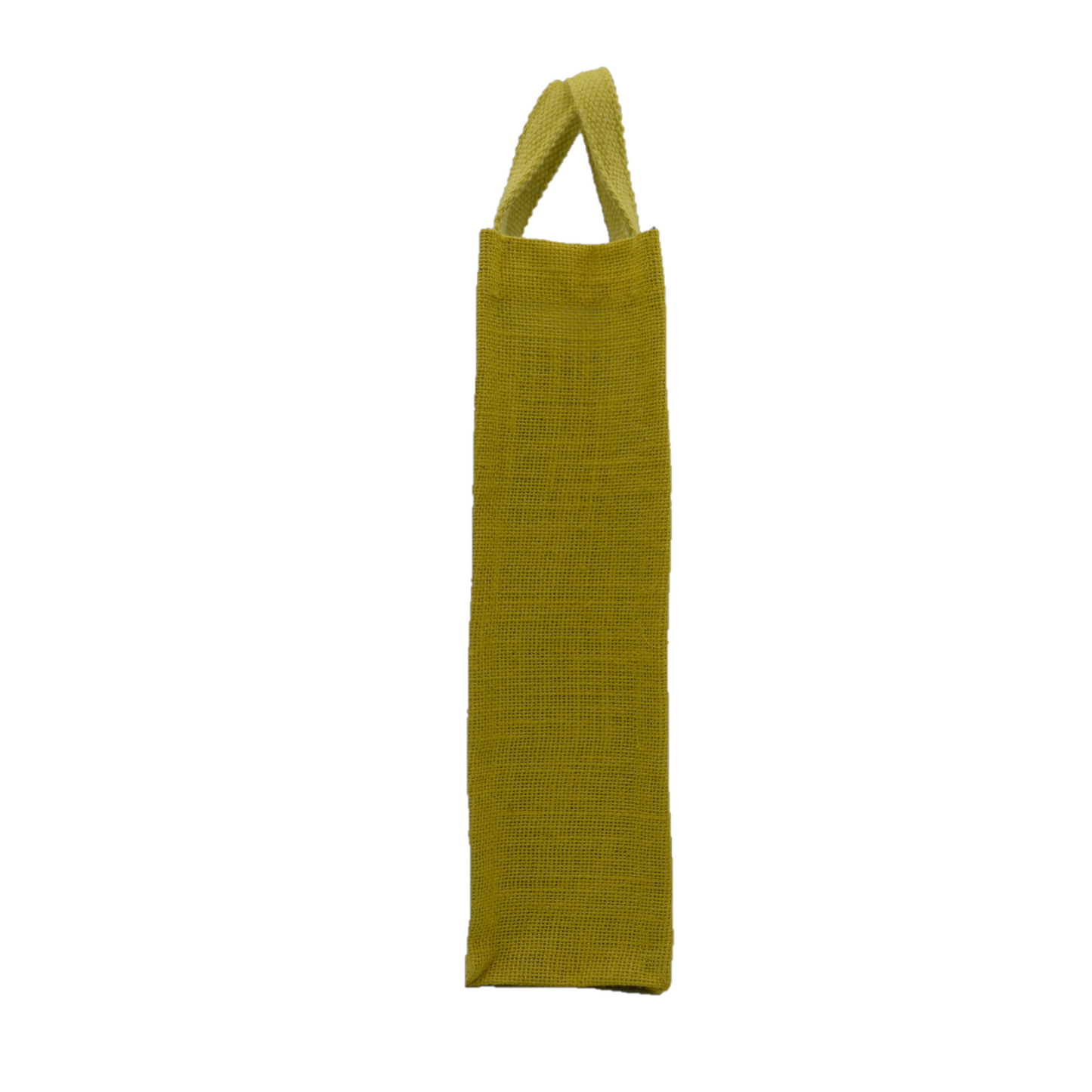 Blue & Yellow Jute Bottle Bag