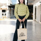 Floral Book Lover Cotton Tote Bag