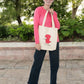 Cute Dinosaur Cotton Tote Bag