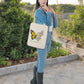 Cotton Tote Bag "Butterfly & Daisy"