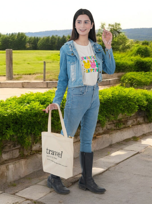 Cotton Tote Bag "Travel Definition"
