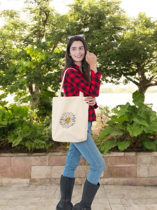 Cotton Tote Bag "Daisy Bloom"