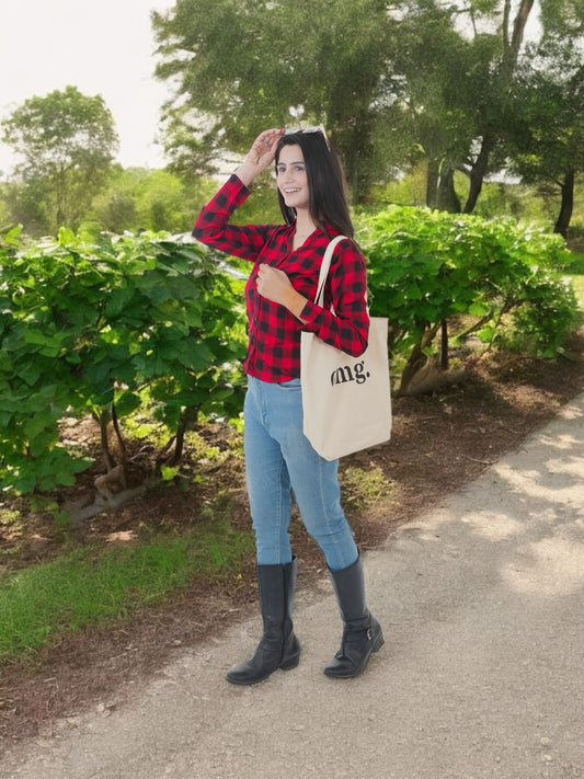 "OMG." Cotton Tote Bag – Trendy & Fun