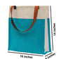 Elegant Two-Tone Jute Tote Bag