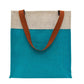 Elegant Two-Tone Jute Tote Bag