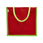 Classic Black Jute Tote Bag
