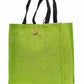 Jute Tote Bag with Button Closure