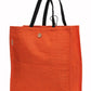 Jute Tote Bag with Button Closure