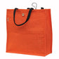 Jute Tote Bag with Button Closure