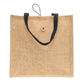 Jute Tote Bag with Button Closure