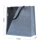 Blue & Black Geometric Jute Bag