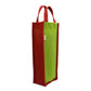 Green & Red Jute Bottle Bag