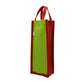 Blue & Green Jute Bottle Bag