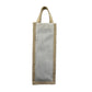 Natural & White Jute Bottle Bag
