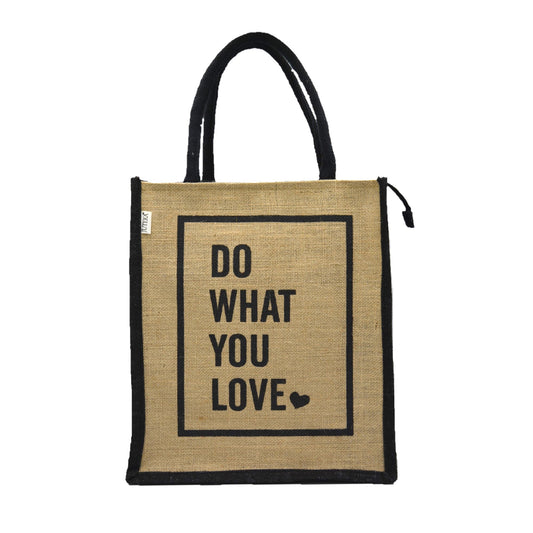 Jute Tote Bag – "Do What You Love"