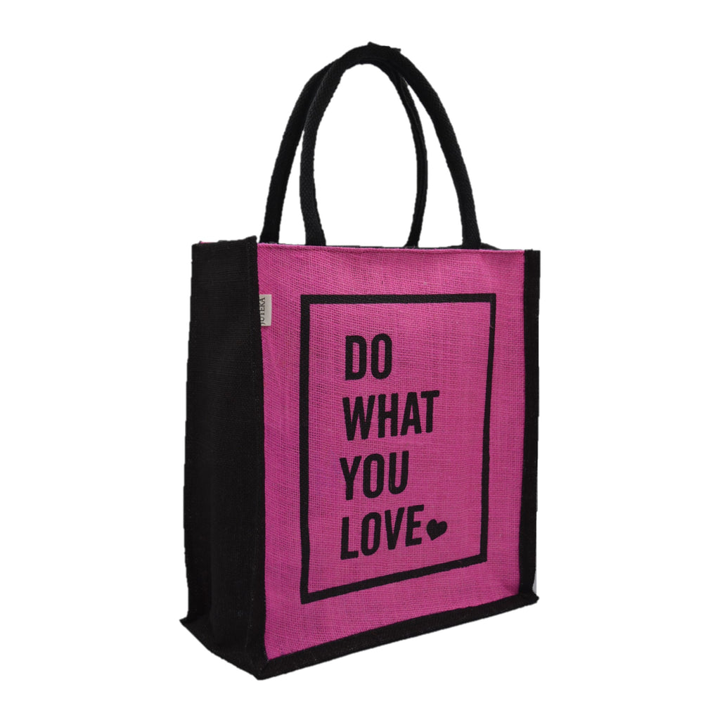 Jute Tote Bag – "Do What You Love"