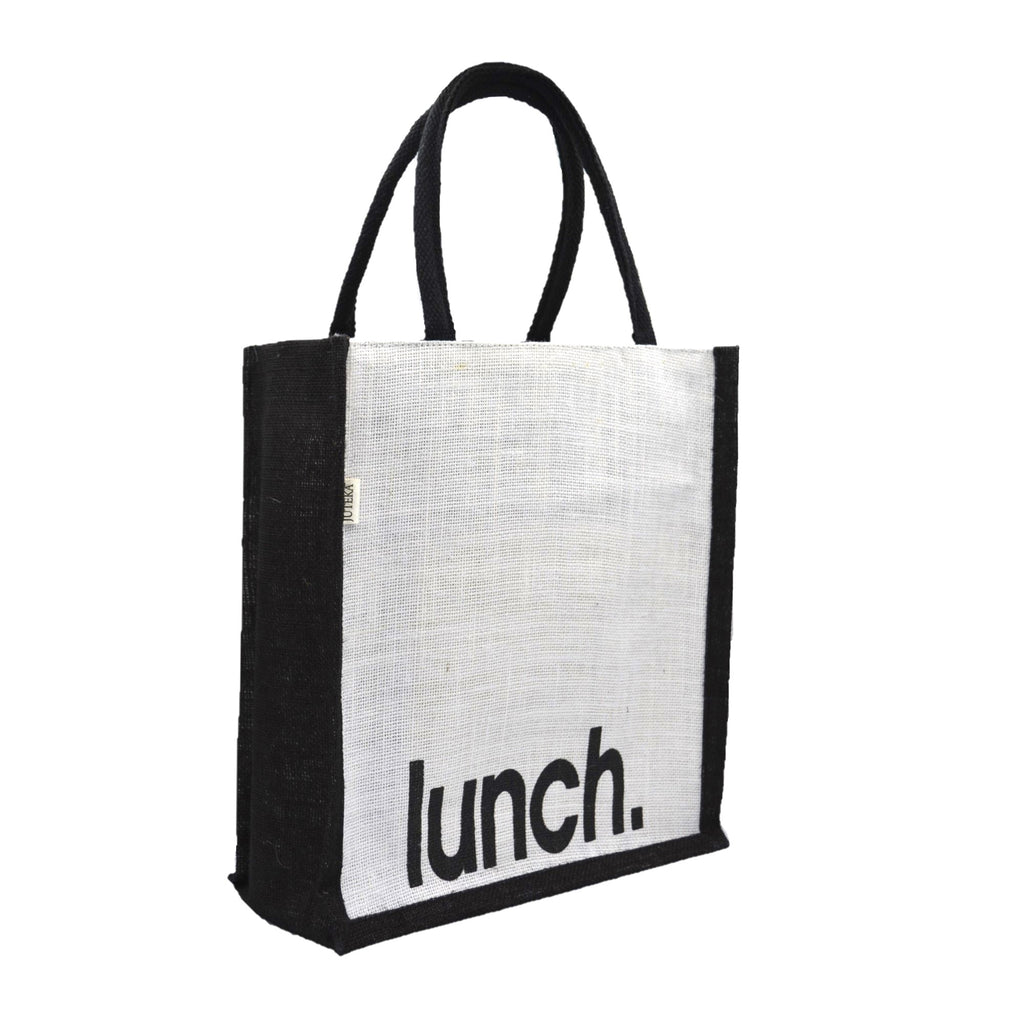 Jute Lunch Tote Bag
