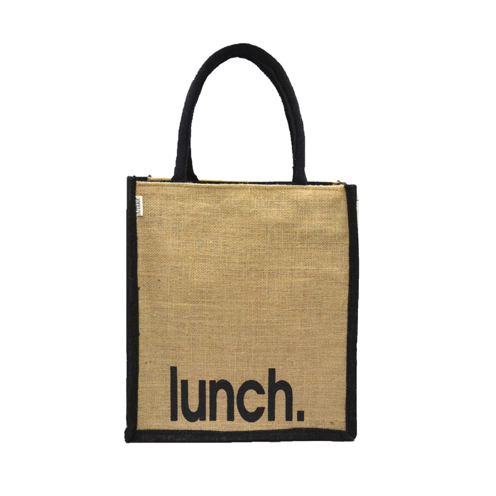 Jute Lunch Tote Bag