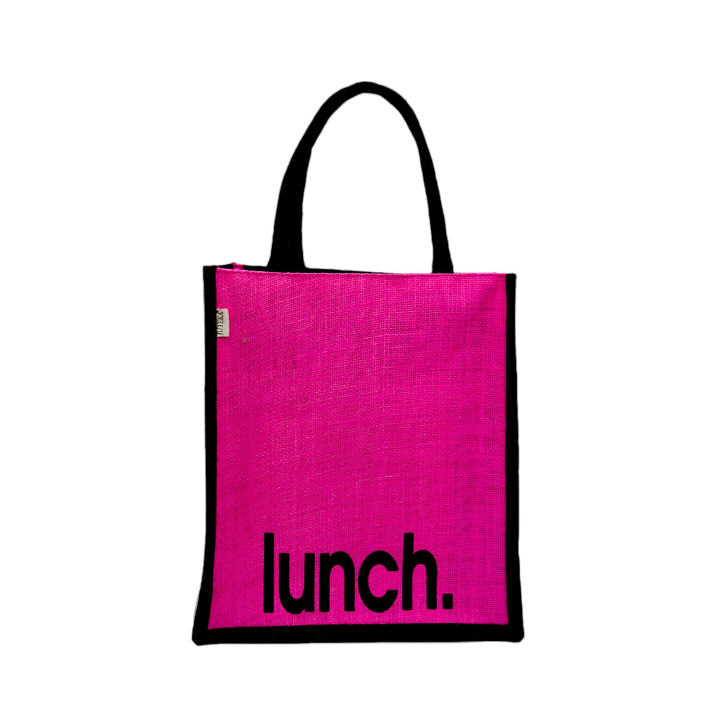 Jute Lunch Tote Bag