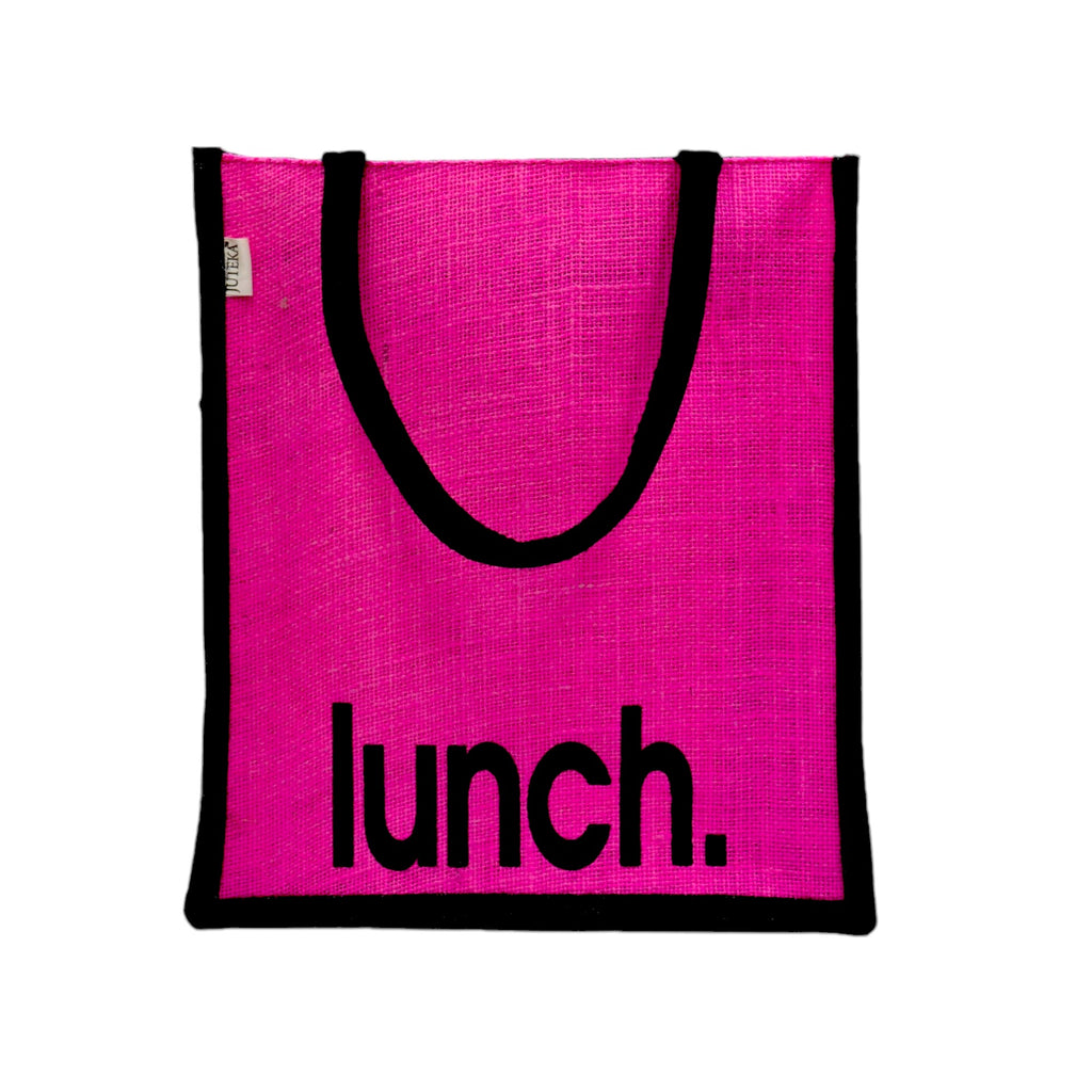 Jute Lunch Tote Bag