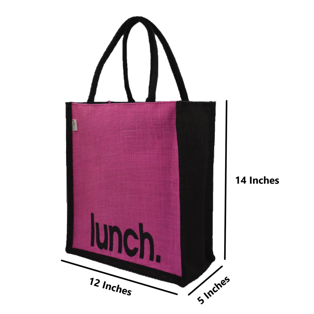 Jute Lunch Tote Bag