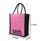 Jute Lunch Tote Bag