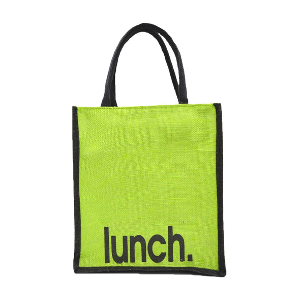 Jute Lunch Tote Bag
