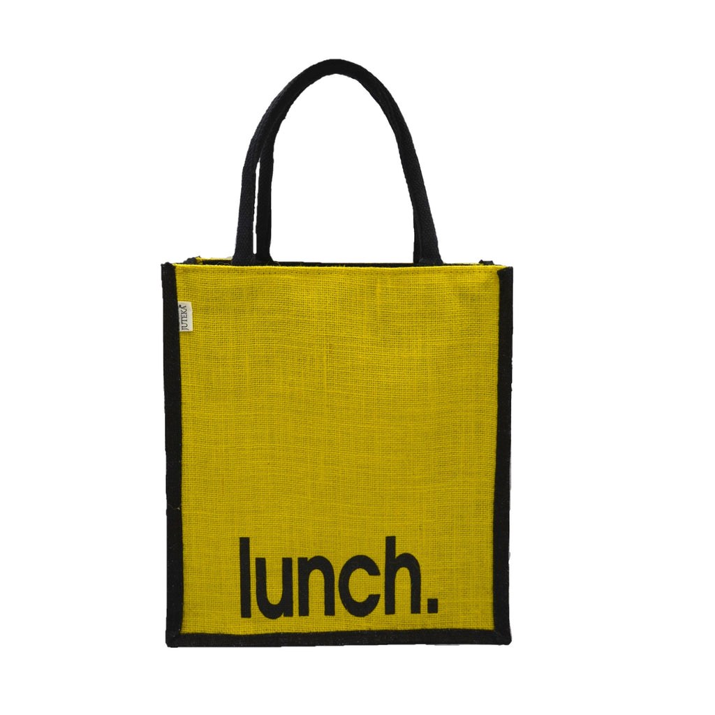 Jute Lunch Tote Bag