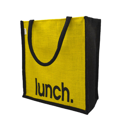 Jute Lunch Tote Bag