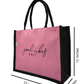 "Good Vibes Only" Jute Tote Bag