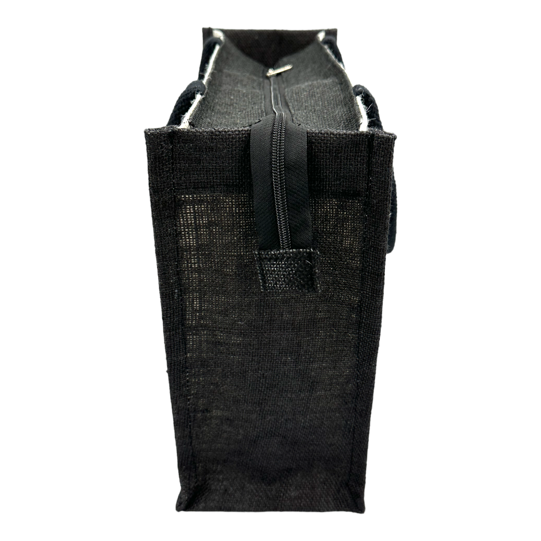 "Good Vibes Only" Jute Tote Bag