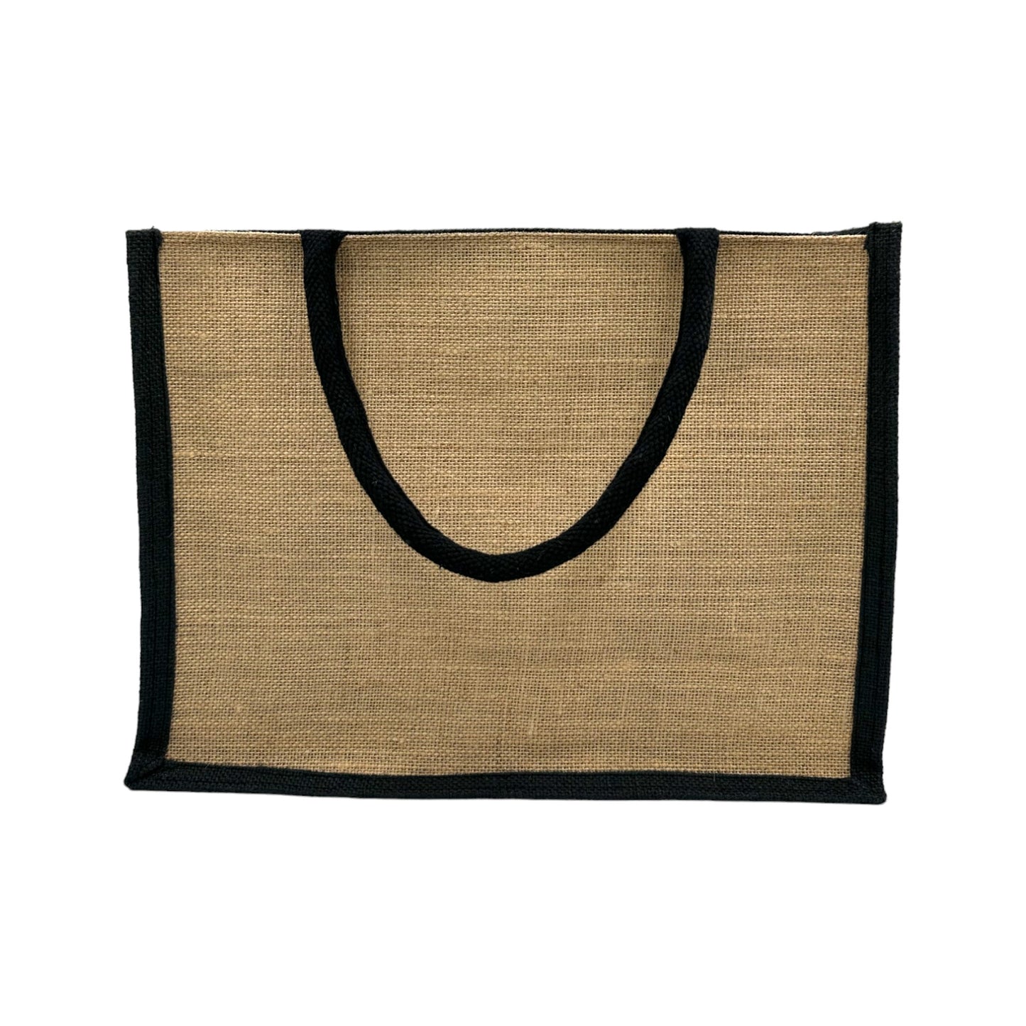 Jute Tote Bag with "Smile"