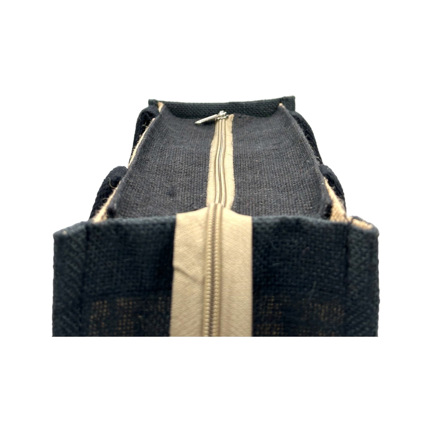 Jute Tote Bag with "Smile"