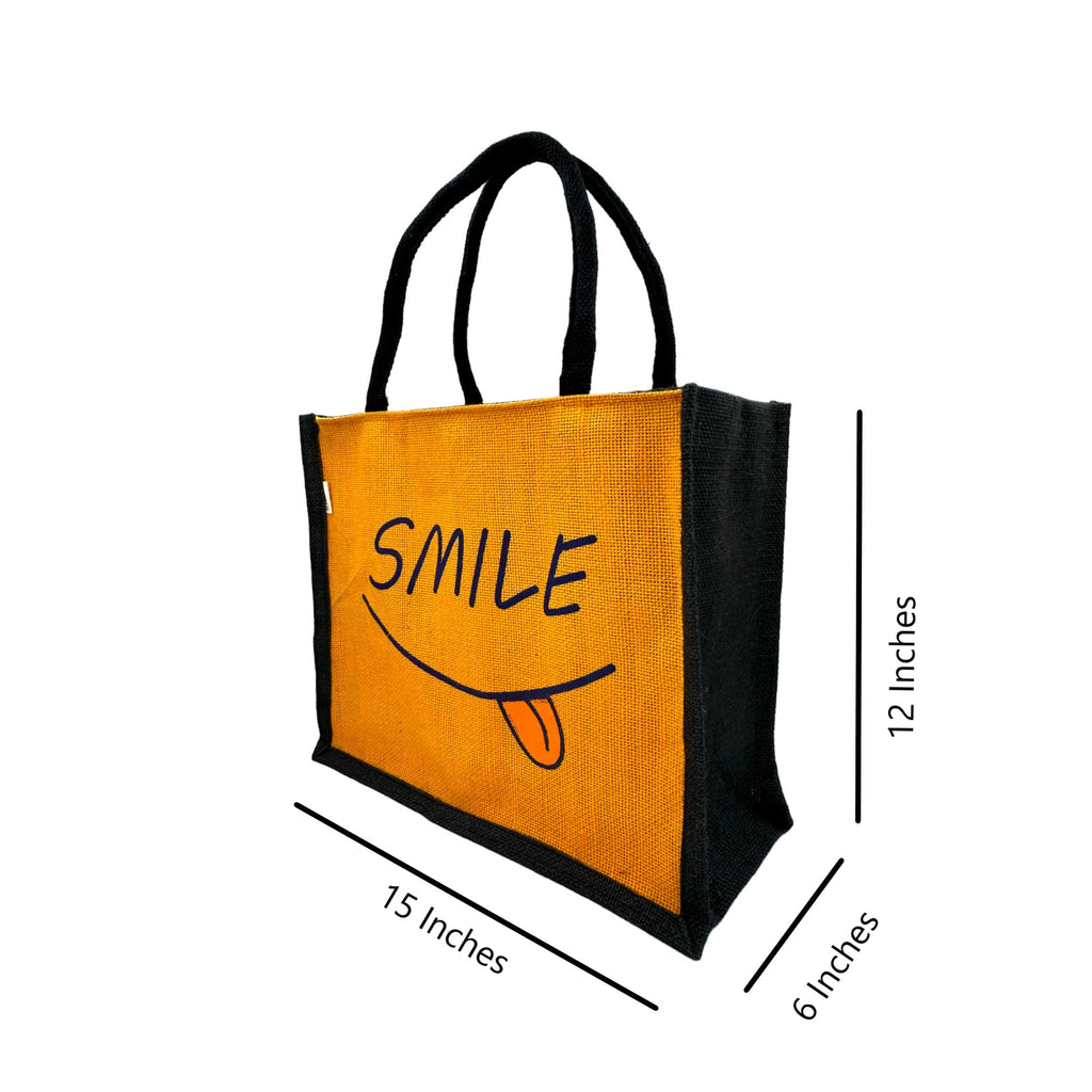 Jute Tote Bag with 