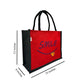 Jute Tote Bag with "Smile"